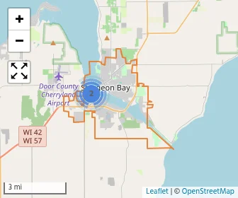 Area schools map